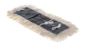 Atlas Graham Furgale Industrial Tie-On Cut-End Dust Mop, White and Grey ...